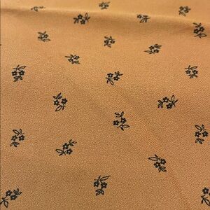 Yarnell Fabrics Corp Burnt Orange Floral Fabric 60” x 23” piece